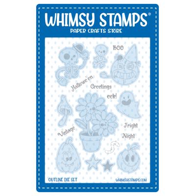 Whimsy Stamps Outline Dies - Primitive Halloween